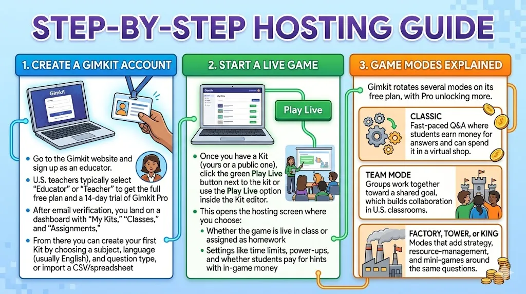 Step‑By‑Step Hosting Guide for create account gimkit account