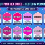 best gimkit pink hex codes – tested & working colors
