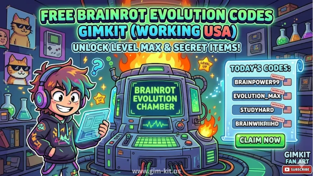 free brainrot evolution codes gimkit (working usa)