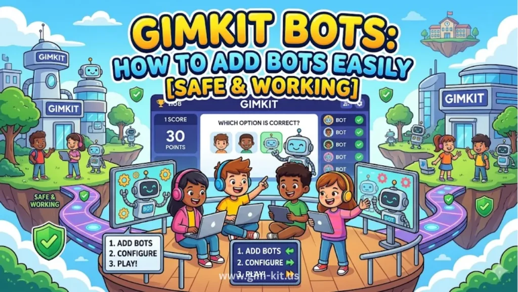 gimkit bots how to add bots easily safe & working