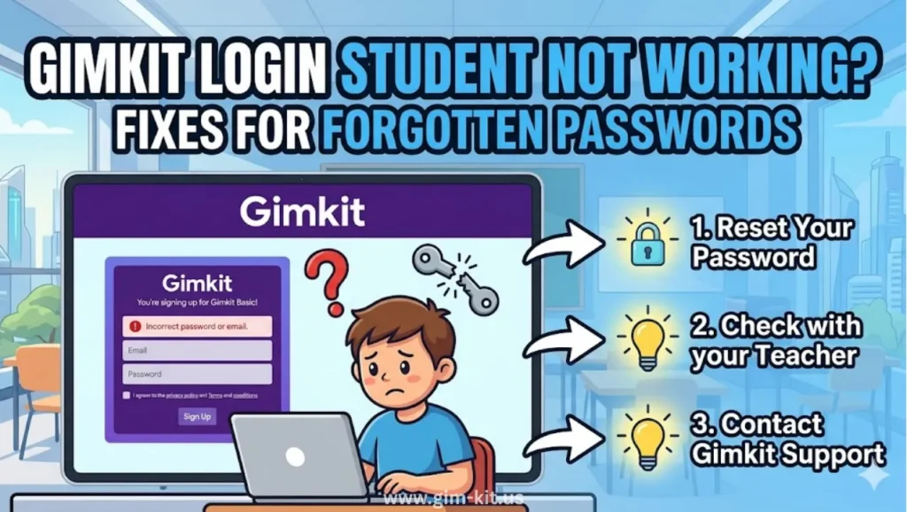 gimkit login student not workings