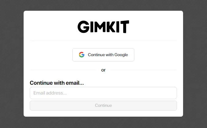 gimkit login