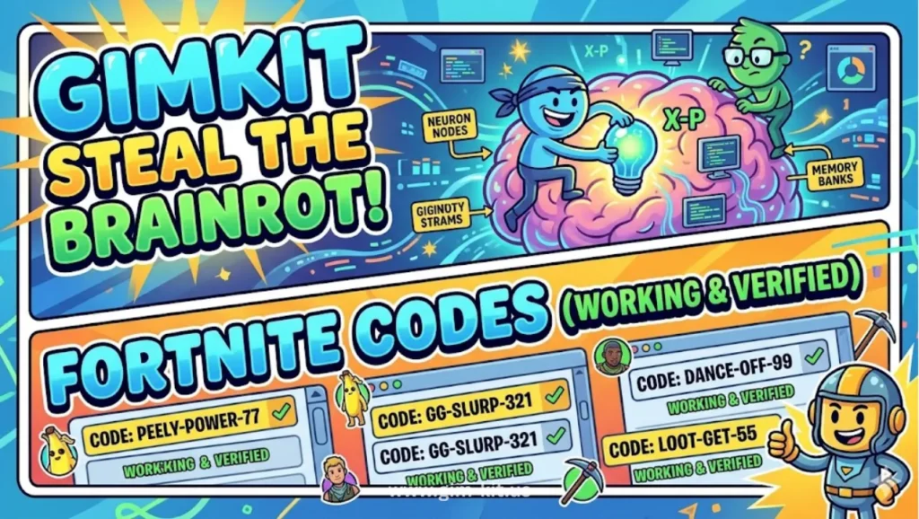 gimkit steal the brainrot fortnite codes (working & verified)