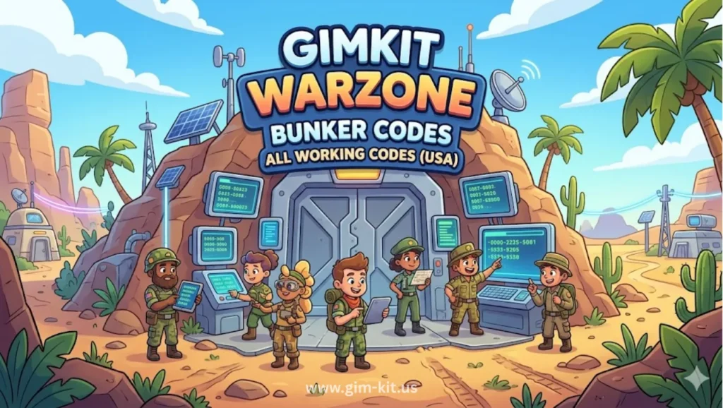 gimkit warzone bunker codes – all working codes