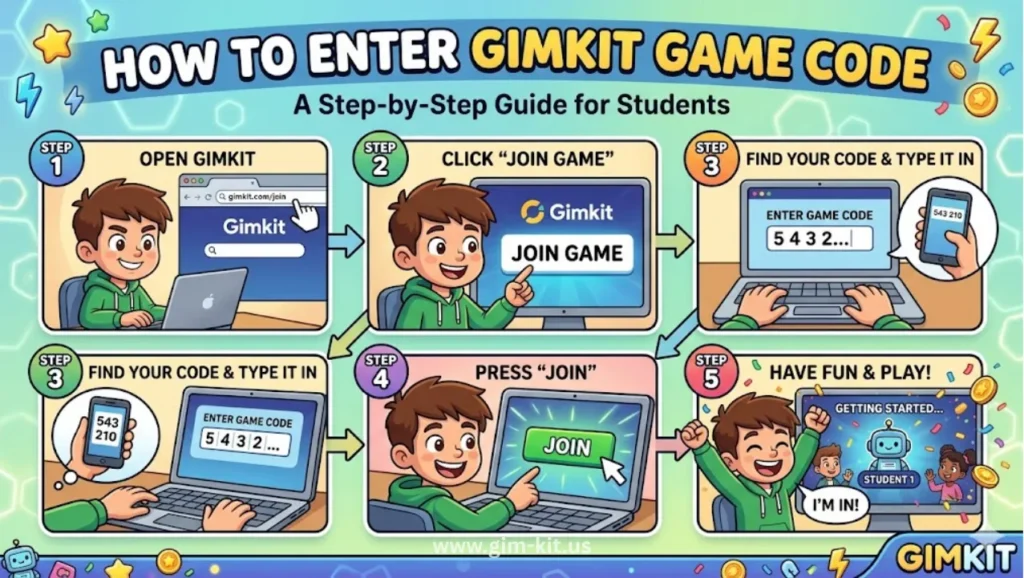 how to enter gimkits game code step by step guide for students