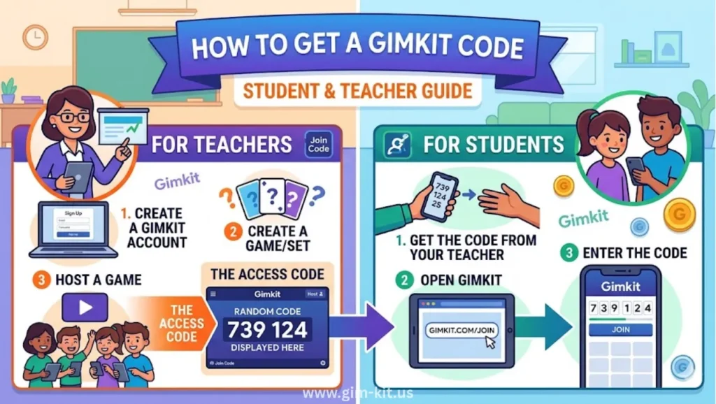 how to get a gimkit code (student & teacher guide)