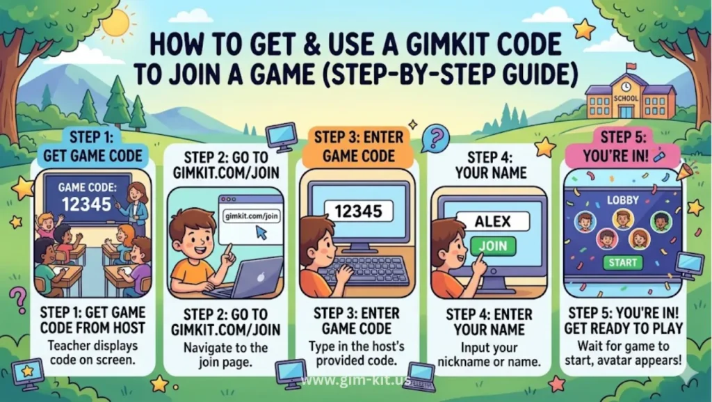 how to get & use a gimkit code to join a game (step-by-step guide)