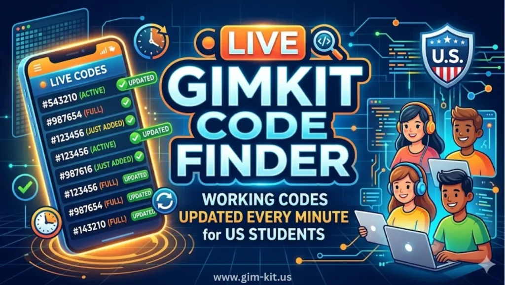 live gimkit code finder working codes updated every minute for us students
