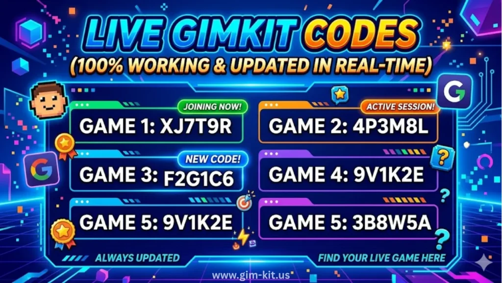 live gimkit codes (100% working & updated in real-time)