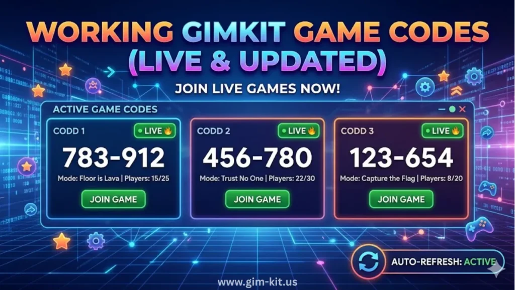 working gimkit game codes (live & updated)